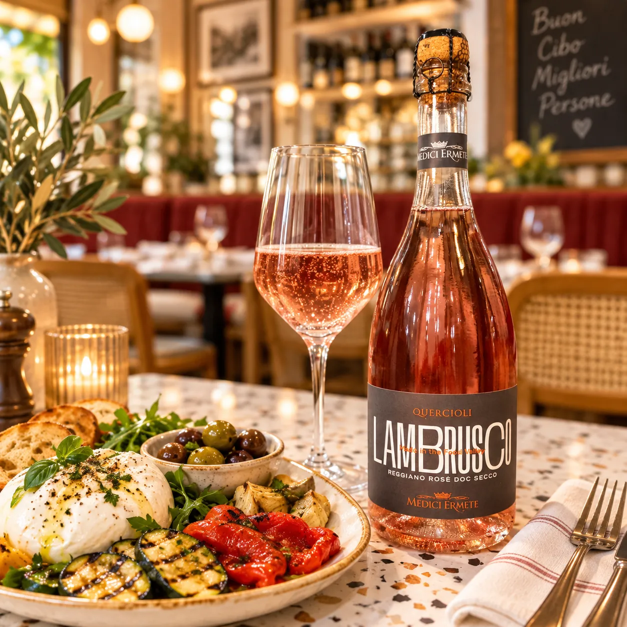 Lambrusco Reggiano Rosé DOC Secco « Quercioli » — Medici Ermete — photo 4